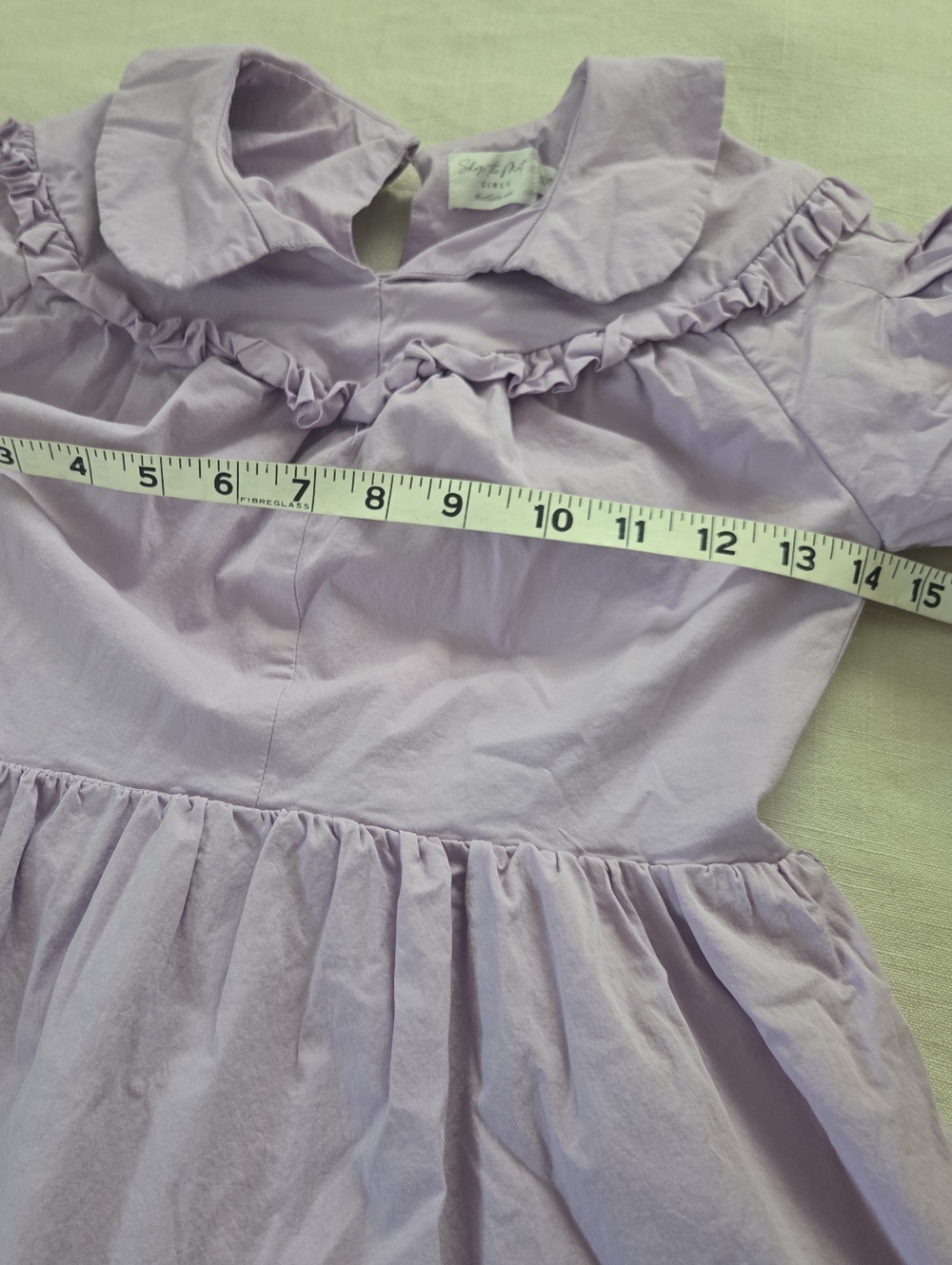 Lavender Ruffled Tiered Dress Shop The Mint Girls Dress Kids 10/12 Purple - Picture 7 of 12